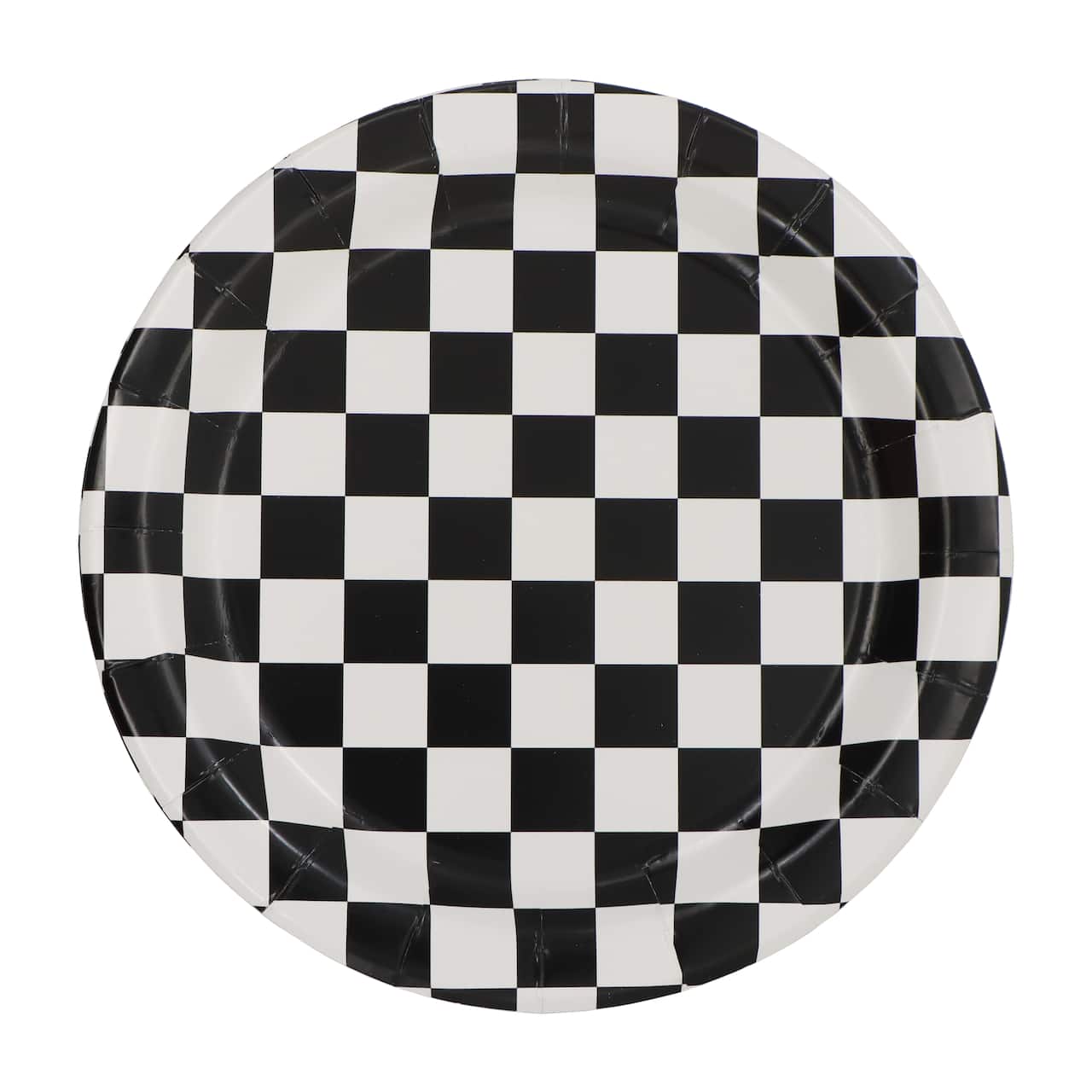 7" Black & White Checkered Snack Plates, 10ct. by Celebrate It™